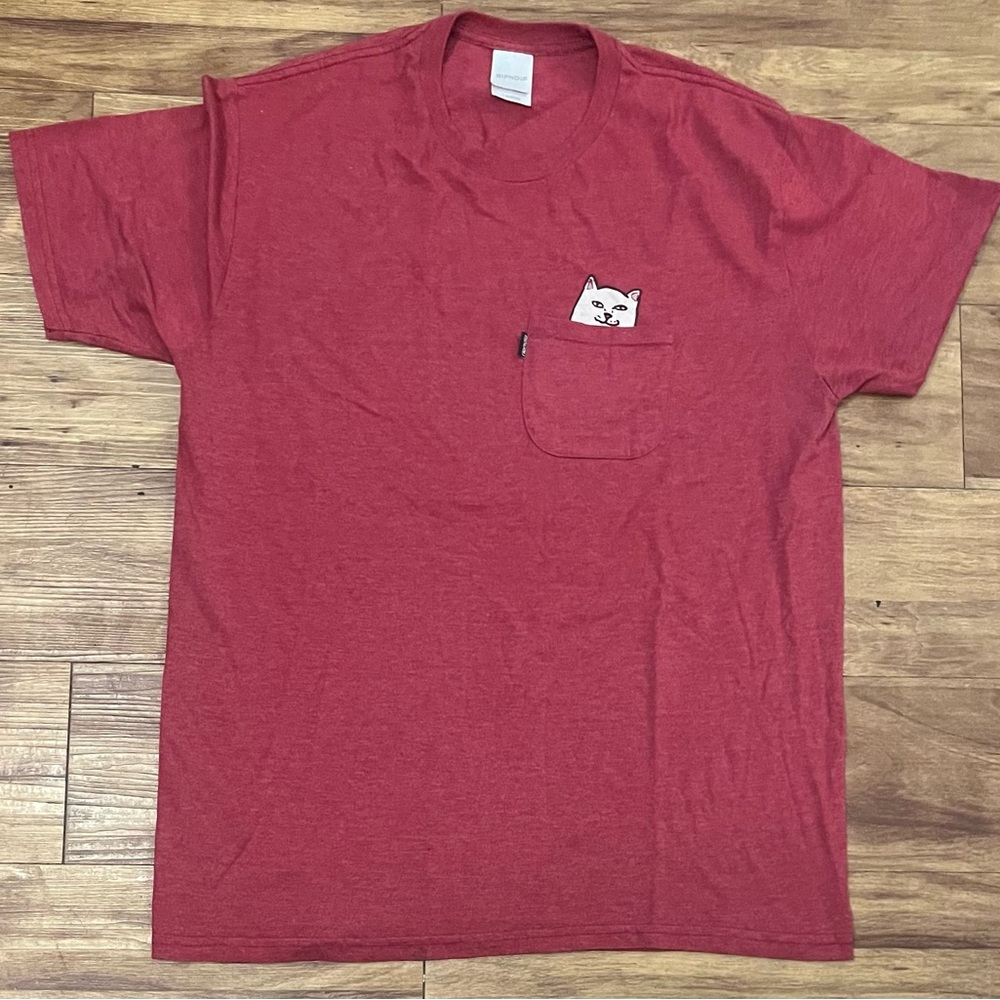 Rip N Dip Pocket Tee with Cat Graphic
